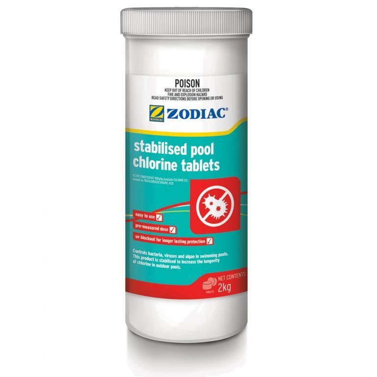 Zodiac All In One Tri Chlor Swimming Pool Tablets 2Kg Epools Pool Shop
