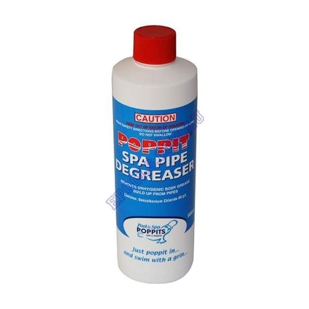 Poppits Spa Pipe Degreaser 500g Epools Pool Shop