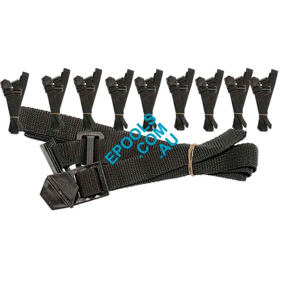 Abgal Solar Swimming Pool Cover Strap Set Of 10 Epools Pool Shop