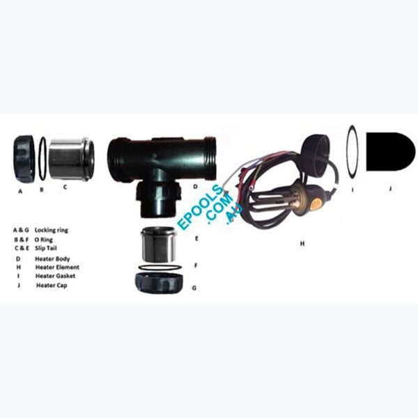 SpaPower 400 ‘T’ Mounted Heater Parts Epools Pool Shop