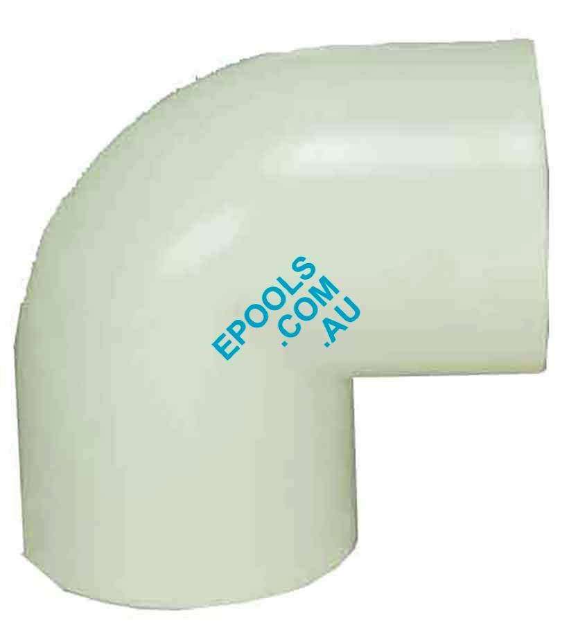 Swimming Pool 50mm 90 Elbow Pressure Pipe Fitting White Epools Pool Shop