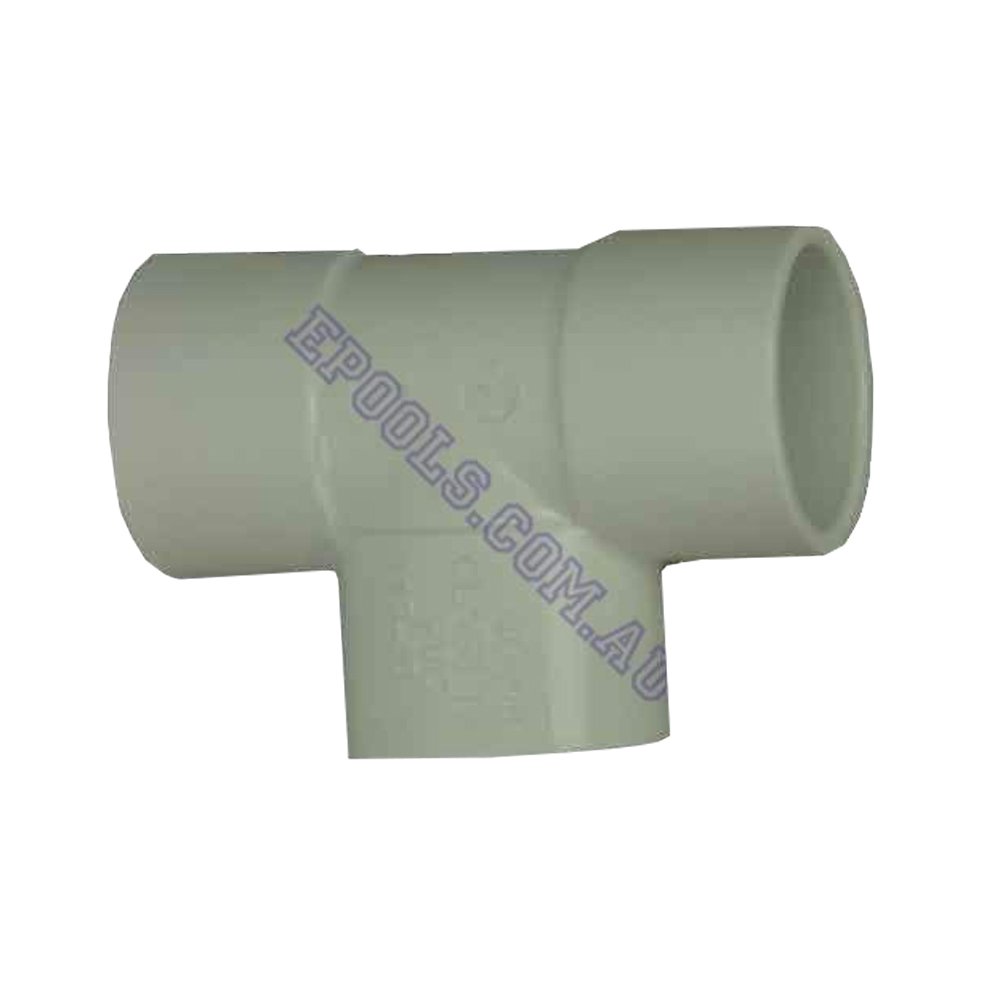Tee 50mm PVC Pressure Pipe Fitting White Epools Pool Shop