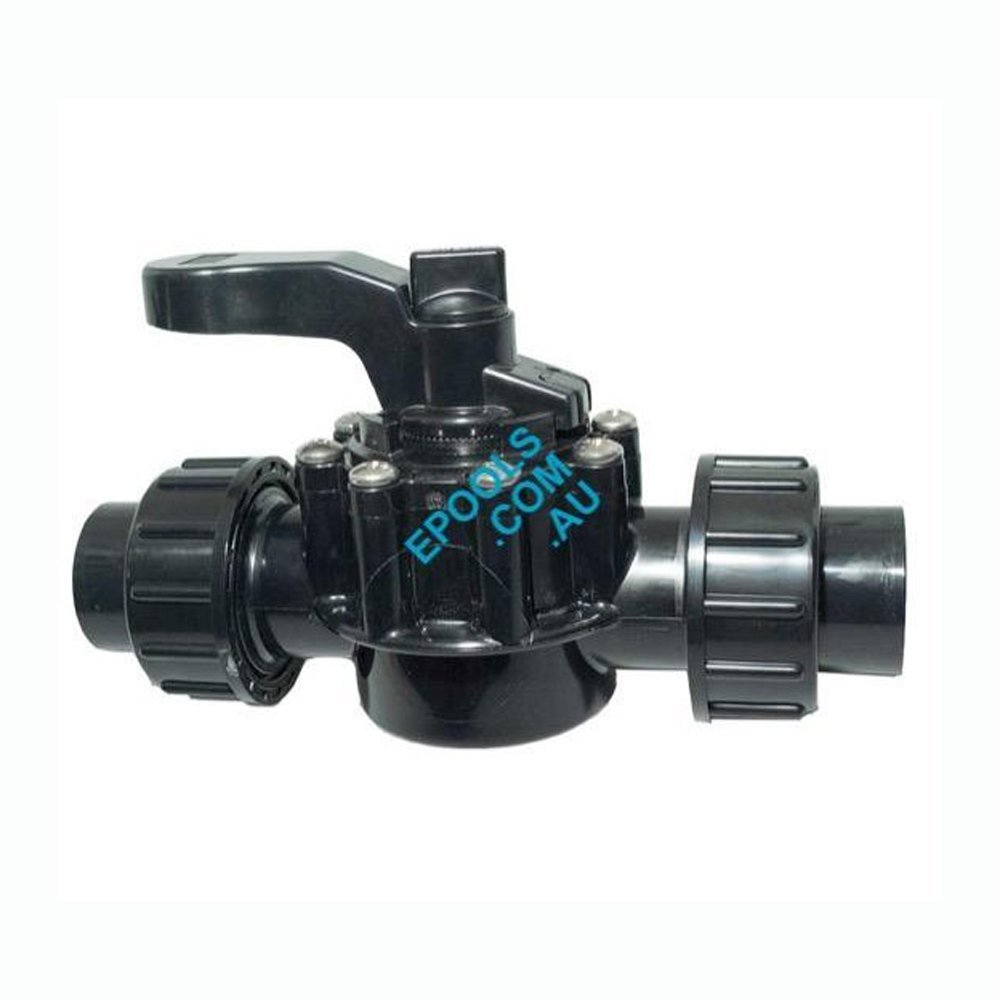 thumbnail image 2 of Genuine Waterco 40mm 2-Way Pool Spa Valve - New PVC Valve For Plumbing 2 of 11