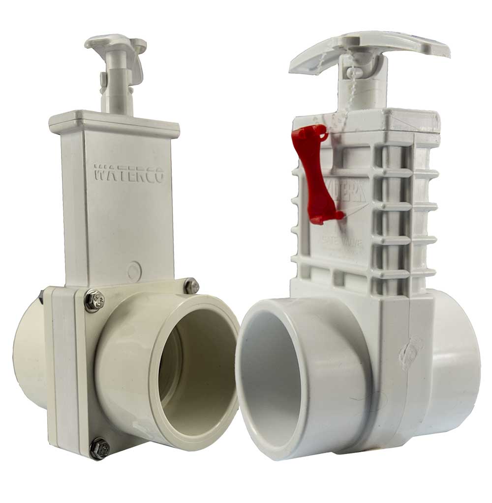 PVC Push Pull Slide Valves Socket For PVC Pressure Pipe 40mm 50mm 90mm