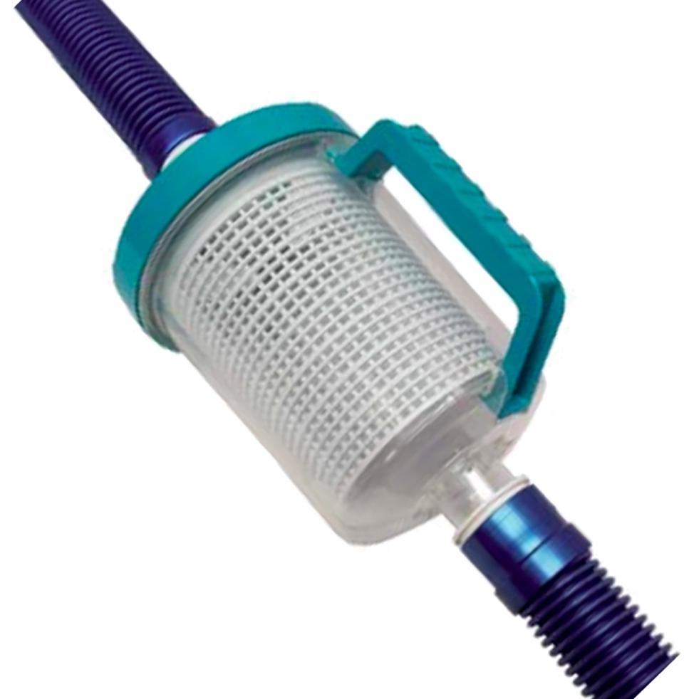 In Line Vacuum Hose Leaf Canister Suits 38mm Sectional Hose Epools Pool Shop