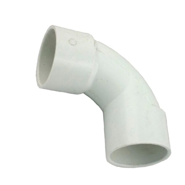 Sweep Elbow 40mm 90 Degree PVC Pressure Fitting White Epools Pool Shop