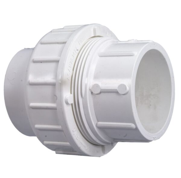 Barrel Unions 40mm 50mm BSP Thread Slip Fit PVC Epools Pool Shop