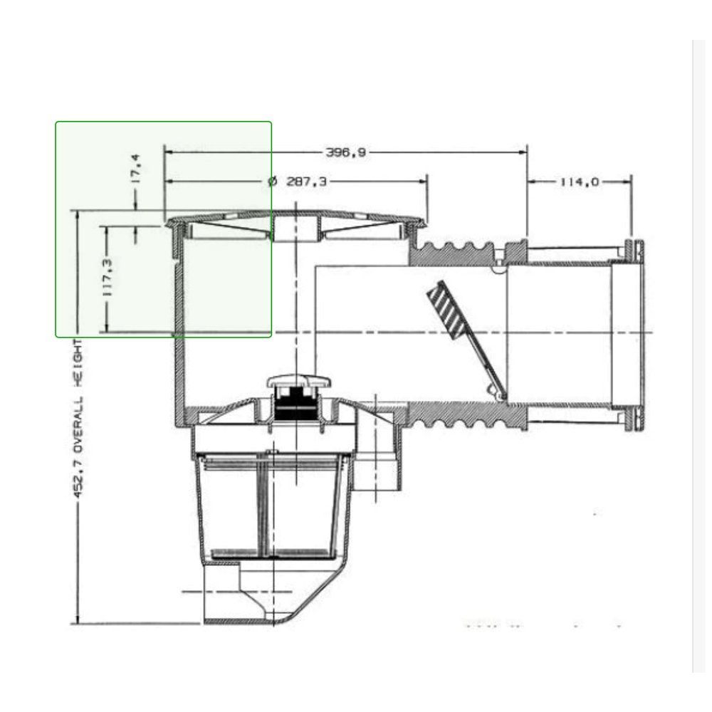 Quiptron Swimming Pool Skimmer Box With Extended Throat Epools Pool Shop