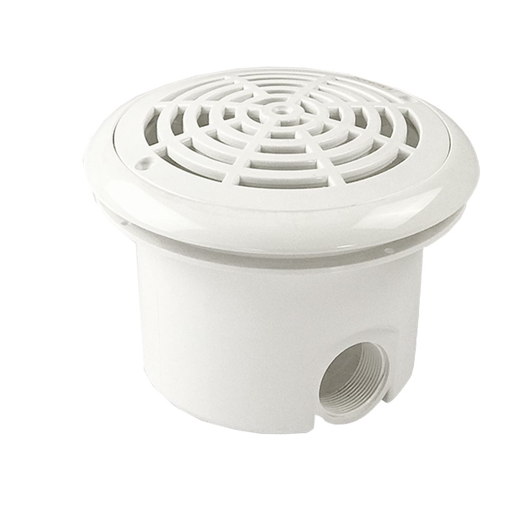 Swimming Pool Maindrain Complete With 50MM Hydrostatic Valve White